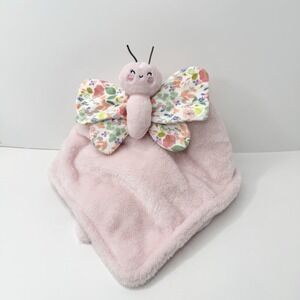 Carters Just One You Pink Butterfly Floral Wings Plush Lovey Security Blanket